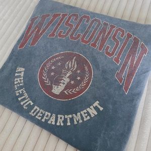 Blue Wisconsin urban outfitters tee